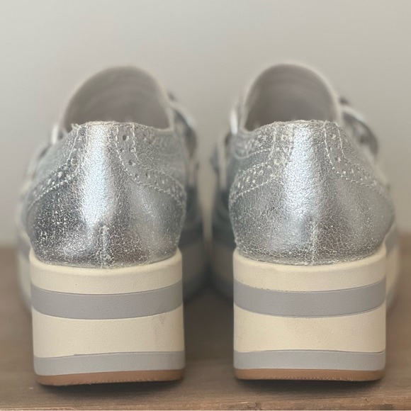 Dolce Vita Silver Platform Shoes - Picture 4 of 6